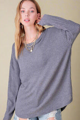 Valerie Waffle Knit Top