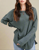 Valerie Waffle Knit Top