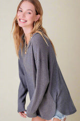 Valerie Waffle Knit Top