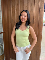 Niki Ribbed Vintage Tank Top