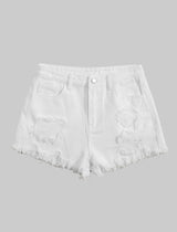 Kasey Distressed Denim Shorts