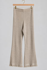 The Fringed Knit Pants