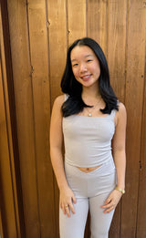 Silverplate Square-Neck Top