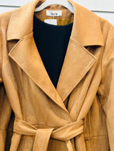 Risk Taker Faux Suede Belted Coat