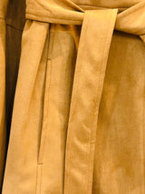 Risk Taker Faux Suede Belted Coat