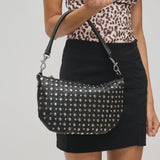 Studded Shoulder-Crossbody Bag