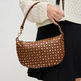 Studded Shoulder-Crossbody Bag