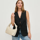 Lexi Studded Crossbody - Oatmilk