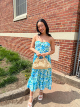 Luau Satin Midi Dress