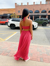 QUINN HALTER MAXI DRESS