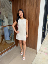 Sugarloaf Button Mini Dress