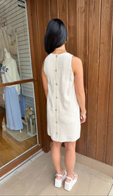 Sugarloaf Button Mini Dress