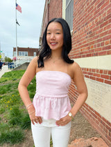 Azalea Eyelet Tube Top