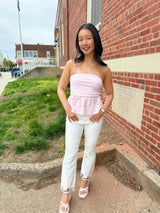 Azalea Eyelet Tube Top