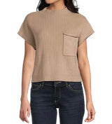 Courtney Mock Neck Sweater Top