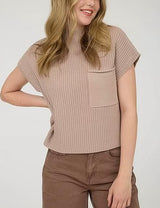 Courtney Mock Neck Sweater Top