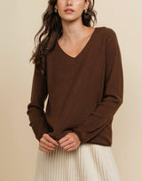 V NECK PULLOVER SWEATER
