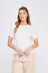 Sunshine Pointelle Top