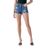 Cello Denim Distressed Shorts