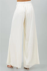 Chiffon Tie Waist Palazzo Pants