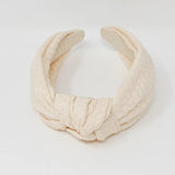 Cream Knotted Headband