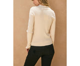 TAYLOR RIBBED MOCK NECK TOP