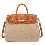 WOVEN SATCHEL BAG