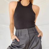 Bailey Rib High Neck Tank