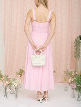 Sophia Shirred Midi Dress