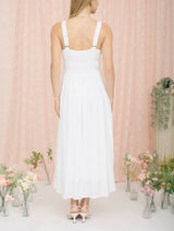 Sophia Shirred Midi Dress