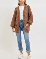 Chunky Cable Knit Cardigan