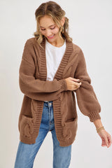 Chunky Cable Knit Cardigan