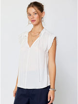 Kira Pleated Sleeve Blouse