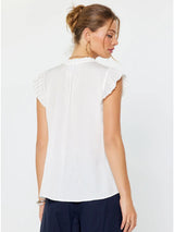 Kira Pleated Sleeve Blouse