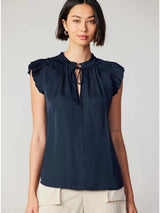 Kira Pleated Sleeve Blouse