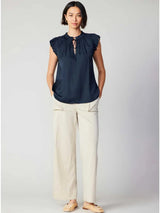 Kira Pleated Sleeve Blouse