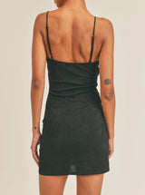 Surplice Little Black Dress