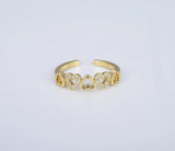 Hearts Adjustable Ring