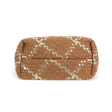 Woven Metallic Tote Bag