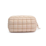 CLOUD QUILTED PUFFER COSMETIC & ORGANIZER POUCH