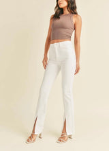 Alaska Front Slit Flare Jeans