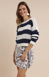 Erica Costal Stripped Sweater