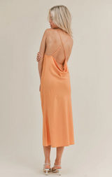 JESS SATIN MIDI DRESS