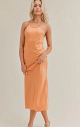 JESS SATIN MIDI DRESS