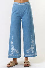 Sunday Stroll Embroidered Pants