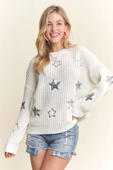 KENNEDY SEQUIN STAR SWEATER