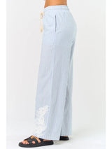 Coastal Breeze Embroidered Pants
