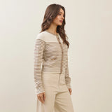 Mila Metallic Stripped Sweater