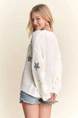 KENNEDY SEQUIN STAR SWEATER