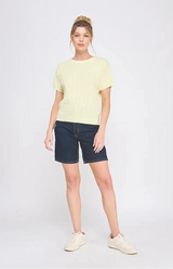 Sunshine Pointelle Dolman Top
